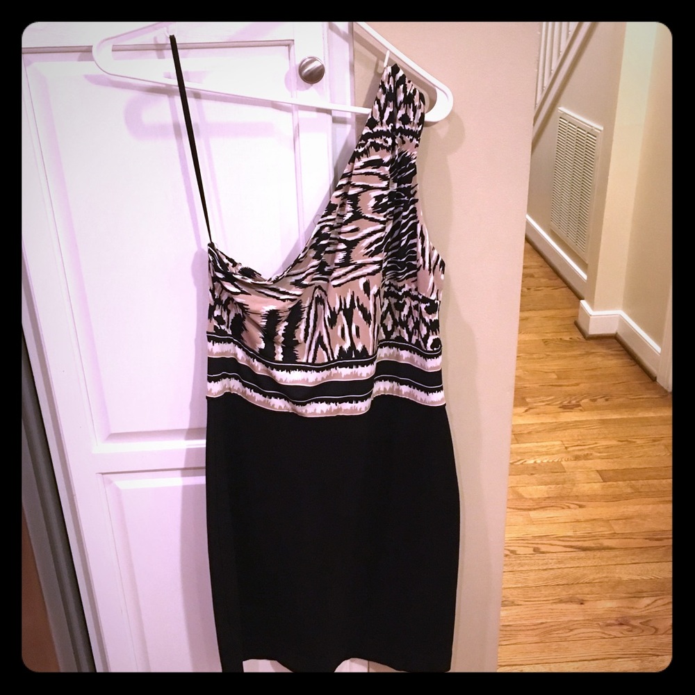 One shoulder cocktail dress